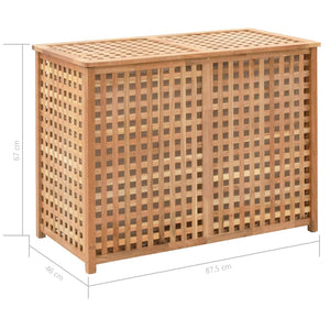 Καλάθι Απλύτων 87,5 x 46 x 67 εκ. από Μασίφ Ξύλο Καρυδιάς - PAKOBAZAAR