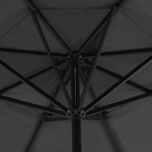 Ομπρέλα Κήπου Ανθρακί με Φορητή Βάση - PAKOBAZAAR