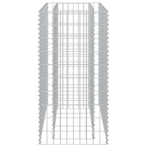 Συρματοκιβώτιο-Γλάστρα Υπερυψωμένη 90x50x100 εκ. Γαλβ. Χάλυβας - PAKOBAZAAR