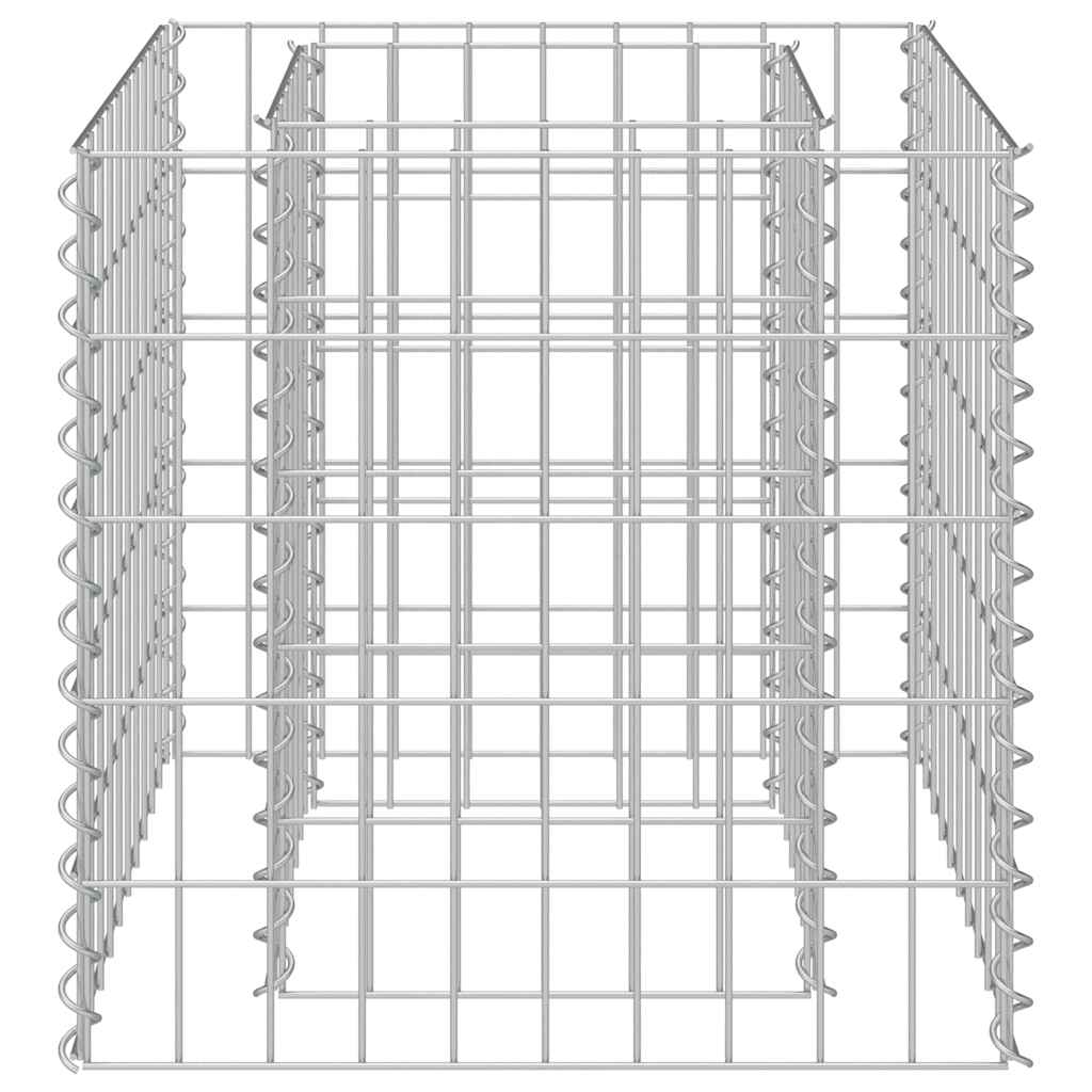 Συρματοκιβώτιο-Γλάστρα Υπερυψωμένη 50x50x50 εκ. Γαλβ. Χάλυβας - PAKOBAZAAR
