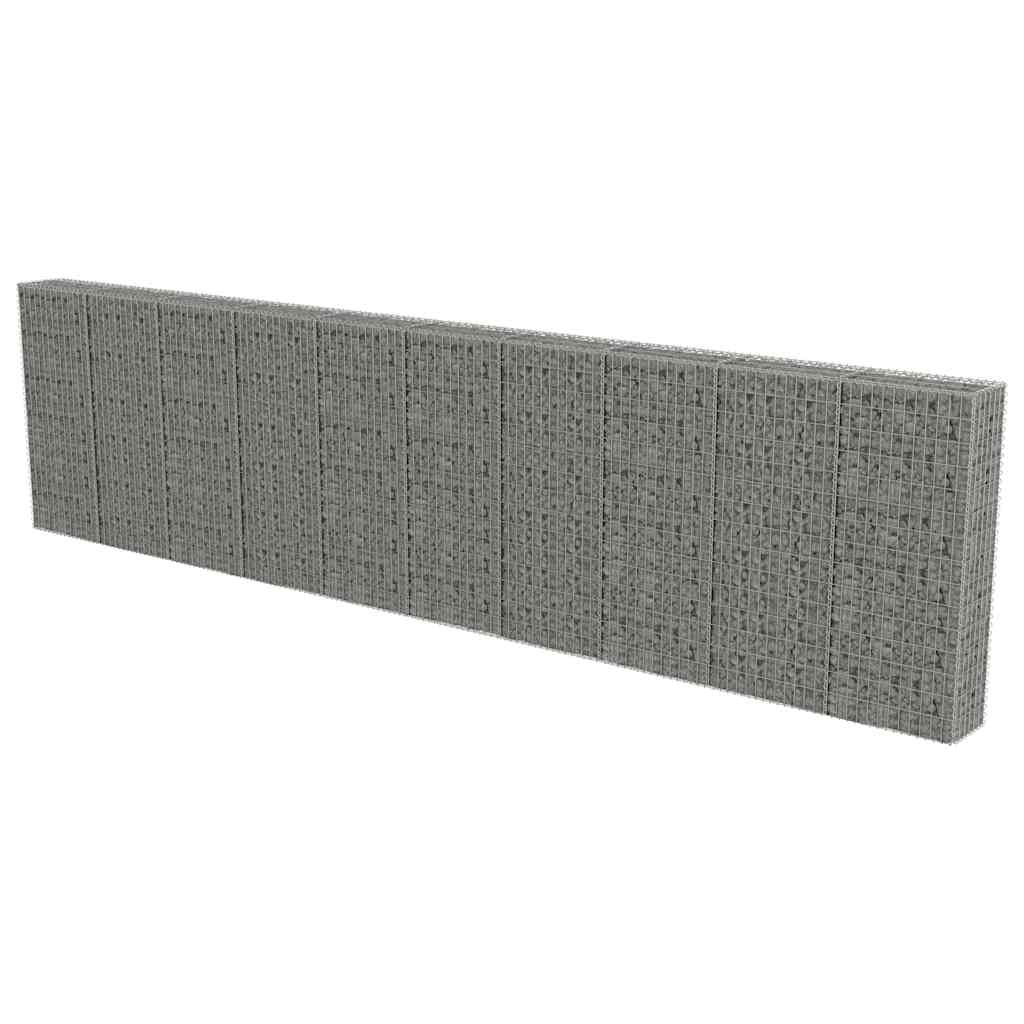 Συρματοκιβώτιο Τοίχος 600x30x150 εκ. Γαλβαν.Χάλυβας + Καλύμματα - PAKOBAZAAR