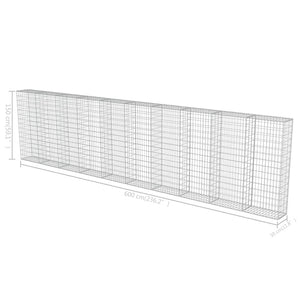 Συρματοκιβώτιο Τοίχος 600x30x150 εκ. Γαλβαν.Χάλυβας + Καλύμματα - PAKOBAZAAR