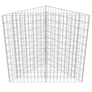 Συρματοκιβώτιο-Γλάστρα Υπερυψωμένη 75x75x50 εκ. Γαλβ. Χάλυβας