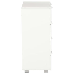 Μπουφές Ψηλός Γυαλιστερός Λευκός 60x35x80 εκ. Επεξ. Ξύλο - PAKOBAZAAR