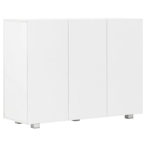 Μπουφές Γυαλιστερός Λευκός 107x35x80,5 εκ. - PAKOBAZAAR