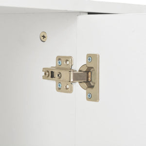 Μπουφές Γυαλιστερός Λευκός 107x35x80,5 εκ. - PAKOBAZAAR