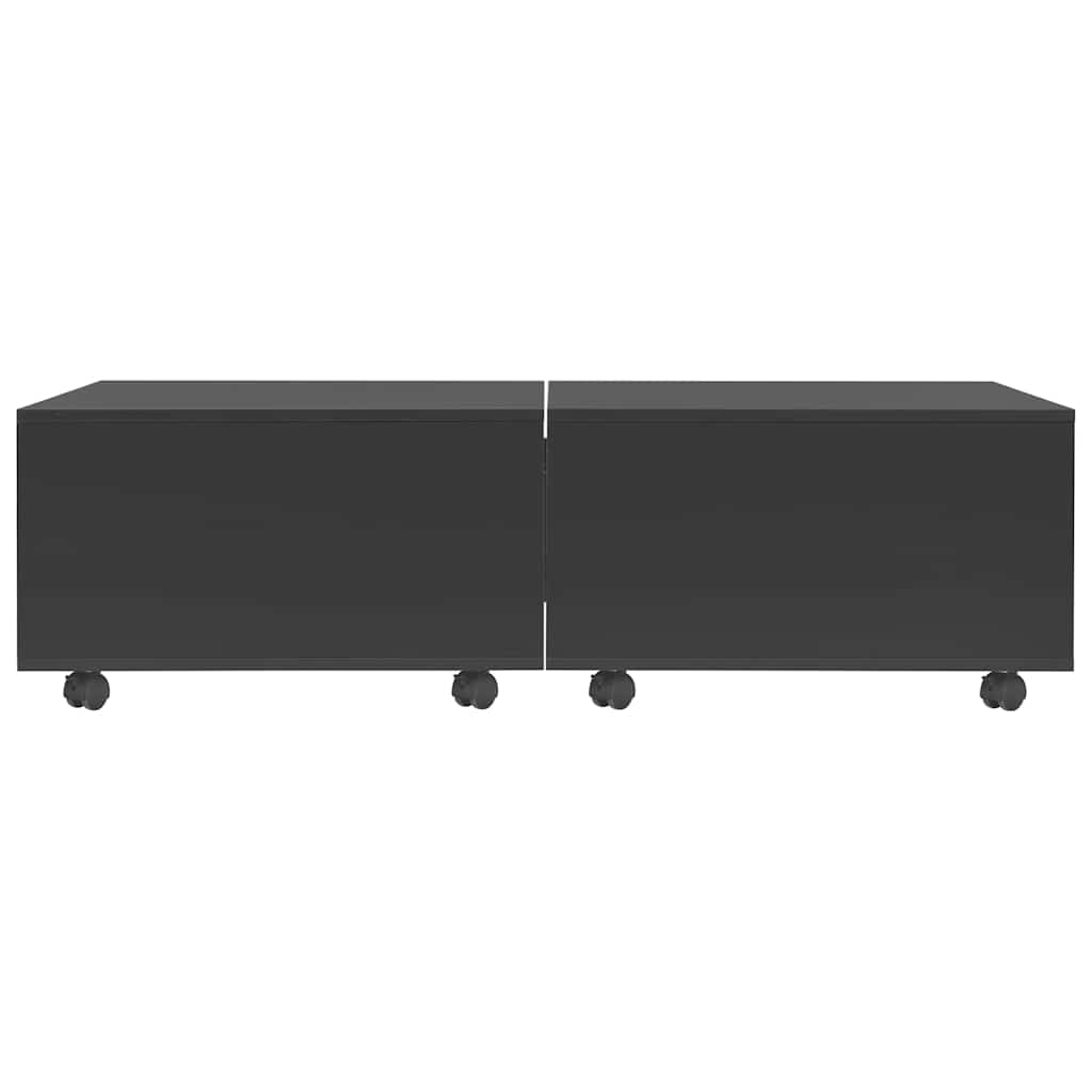 Τραπεζάκι Σαλονιού Γυαλιστερό Μαύρο 120 x 60 x 35 εκ.