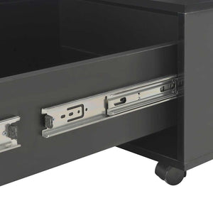 Τραπεζάκι Σαλονιού Γυαλιστερό Μαύρο 120 x 60 x 35 εκ.