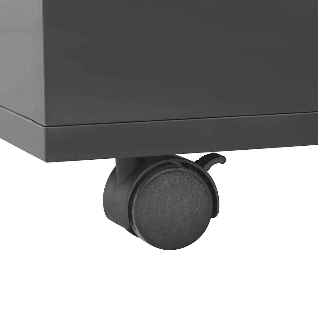 Τραπεζάκι Σαλονιού Γυαλιστερό Μαύρο 120 x 60 x 35 εκ.