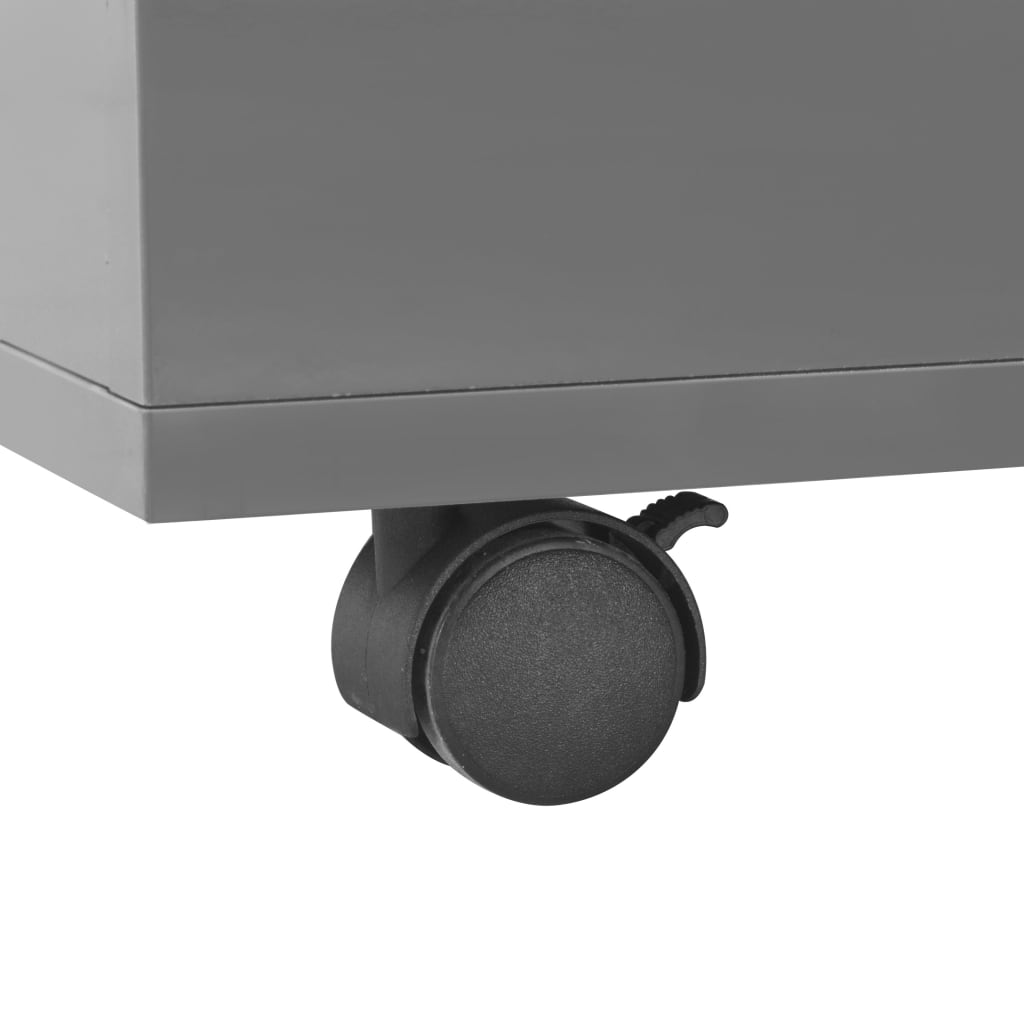 Τραπεζάκι Σαλονιού Γυαλιστερό Γκρι 120 x 60 x 35 εκ. - Pakobazaar
