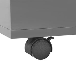 Τραπεζάκι Σαλονιού Γυαλιστερό Γκρι 120 x 60 x 35 εκ. - Pakobazaar