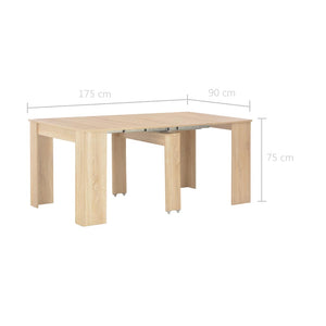 Τραπεζαρία Επεκτεινόμενη Χρώμα Sonoma Δρυς 175 x 90 x 75 εκ.
