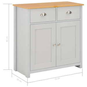 Μπουφές Γκρι 79 x 35 x 81 εκ. - PAKOBAZAAR
