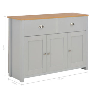 Μπουφές Γκρι 112 x 35 x 81 εκ. - PAKOBAZAAR