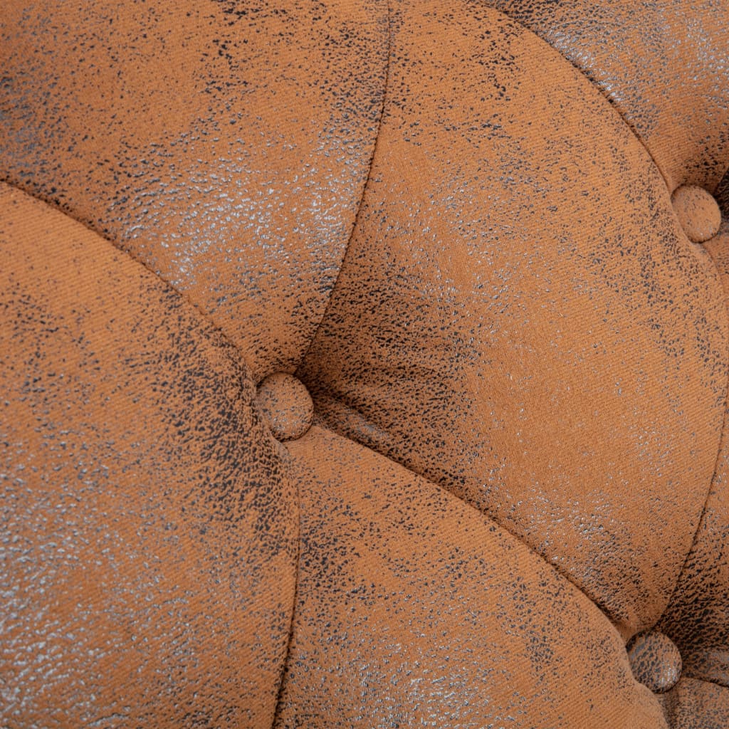 Ανάκλιντρο Καφέ από Συνθετικό Καστόρι - PAKOBAZAAR