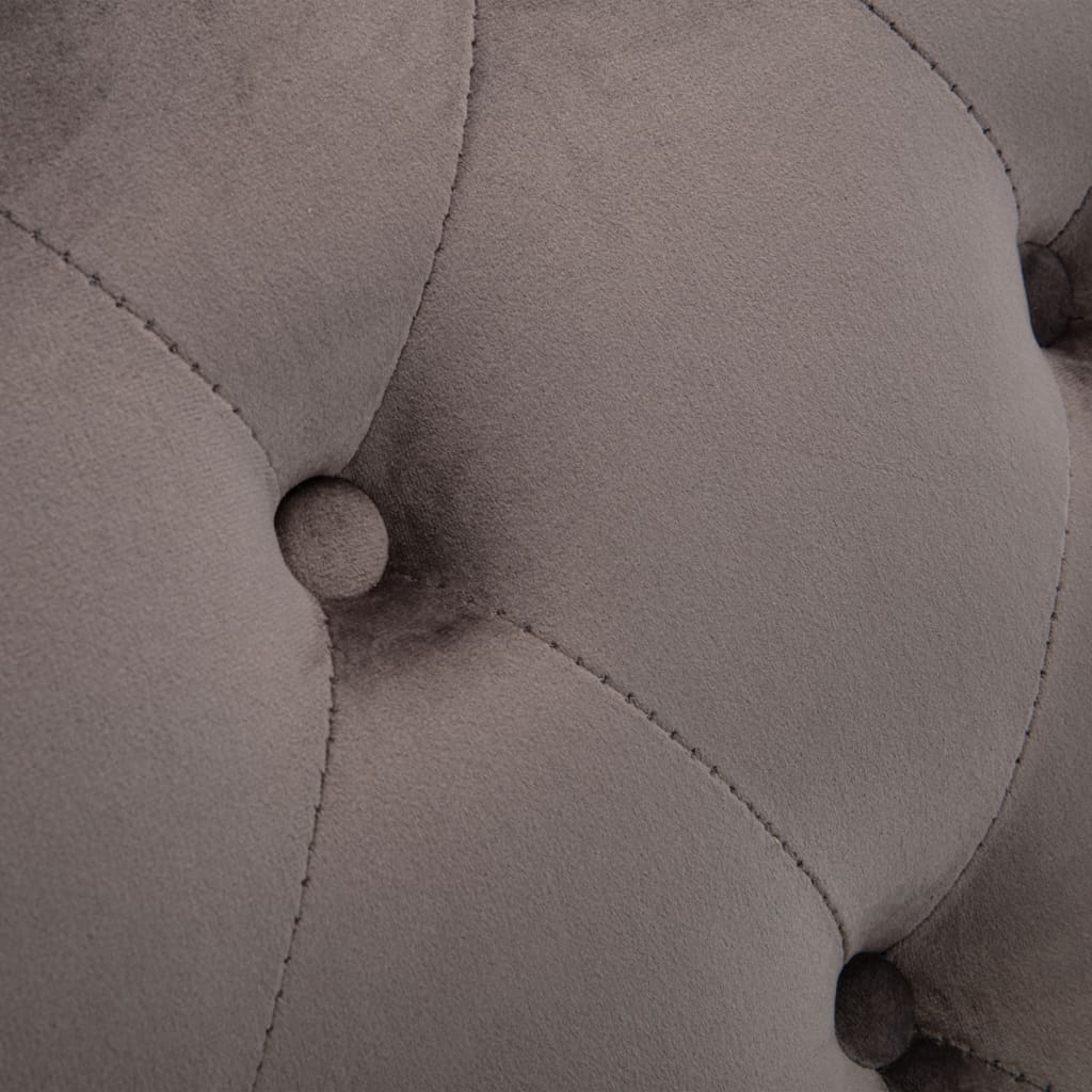 Ανάκλιντρο Γκρι Βελούδινο - PAKOBAZAAR