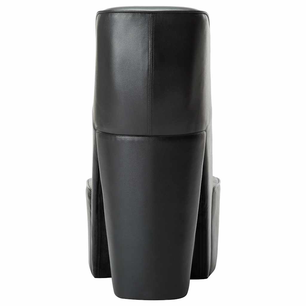 Κάθισμα Γόβα Μαύρο από Συνθετικό Δέρμα - PAKOBAZAAR