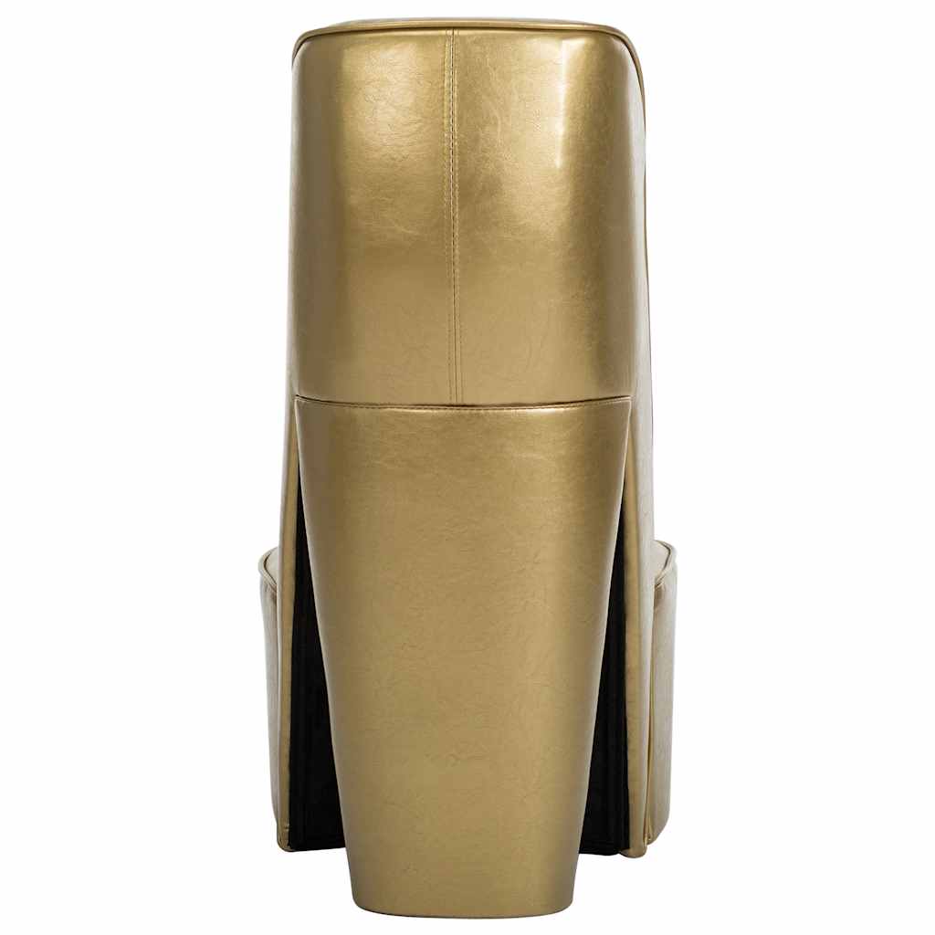 Κάθισμα Γόβα Χρυσό από Συνθετικό Δέρμα - Pakobazaar