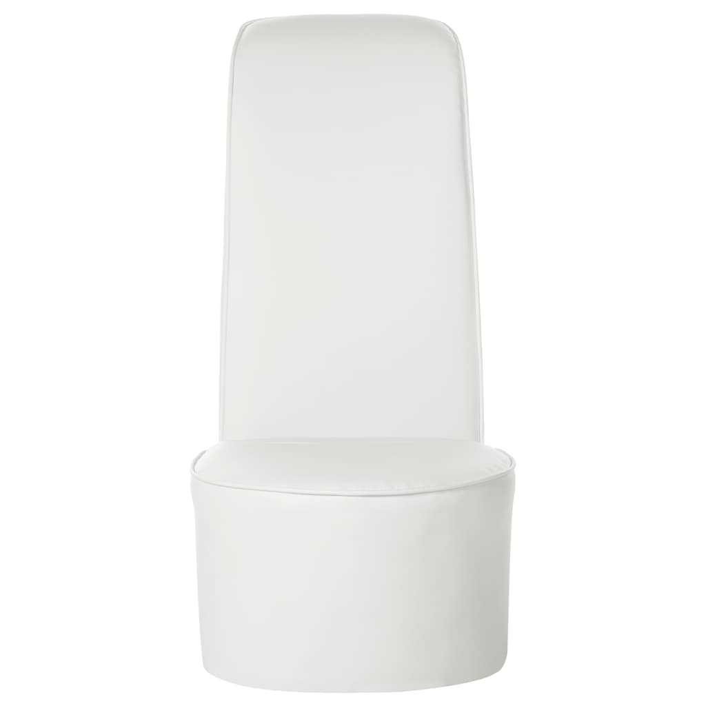 Κάθισμα Γόβα Λευκό από Συνθετικό Δέρμα - PAKOBAZAAR