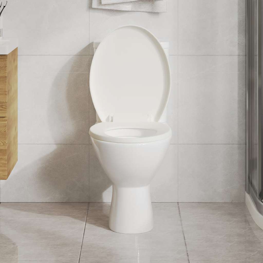 Κάλυμμα Λεκάνης με Soft Close & Quick Release Λευκό - PAKOBAZAAR