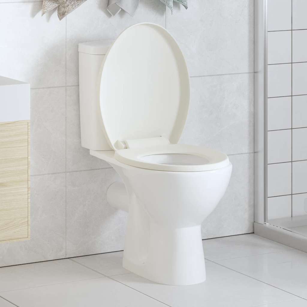 Κάλυμμα Λεκάνης με Soft Close & Quick Release Λευκό - PAKOBAZAAR