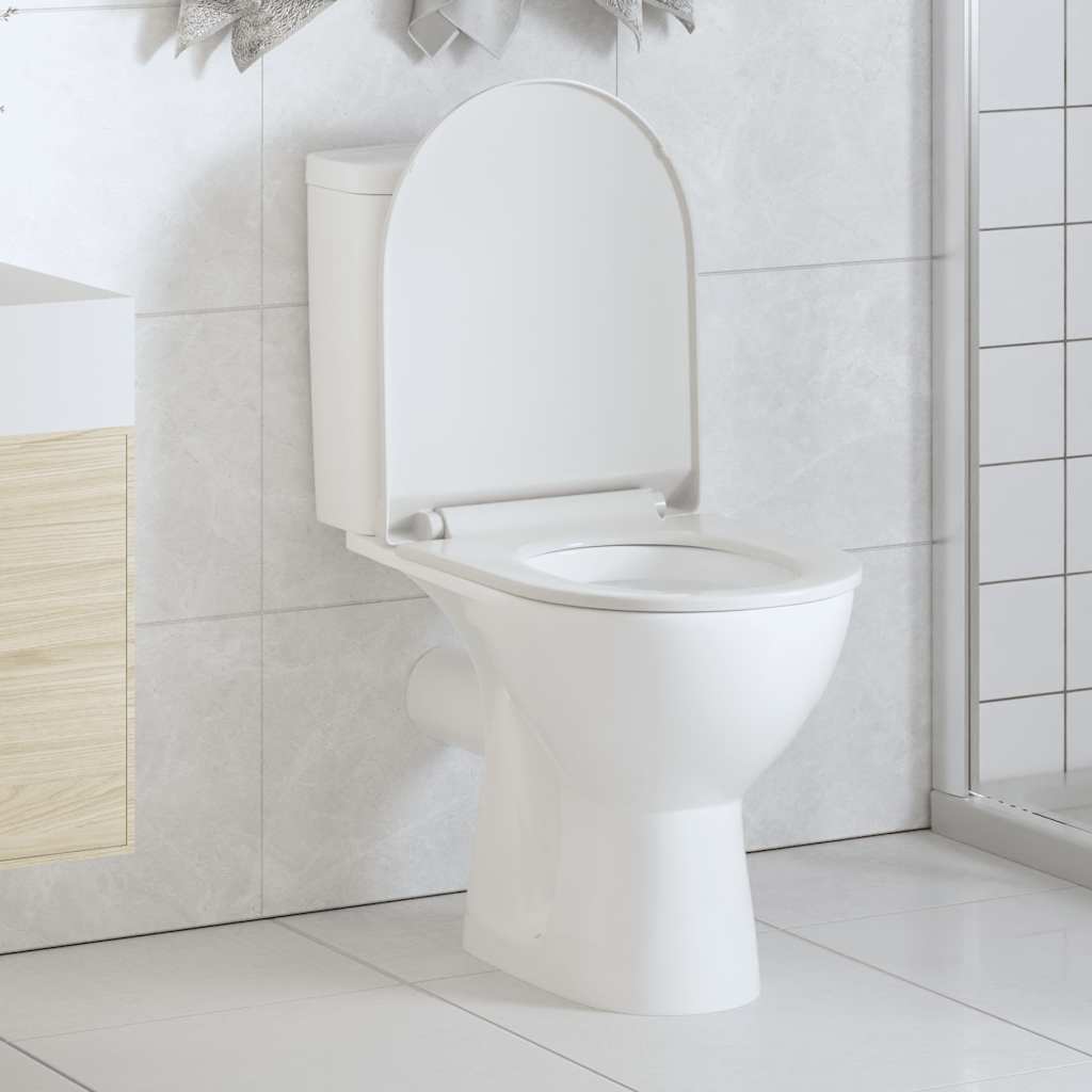 Κάλυμμα Λεκάνης με Soft Close & Quick Release Λευκό - PAKOBAZAAR