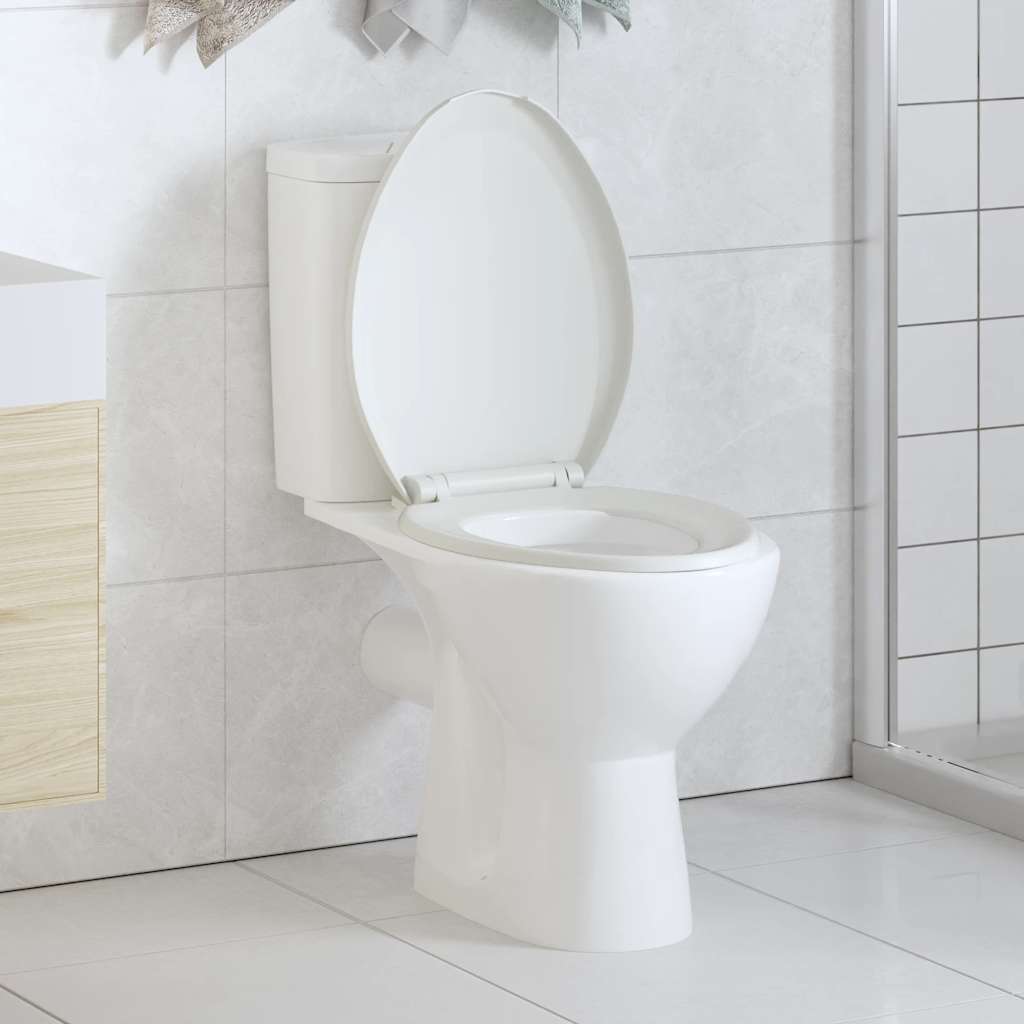 Κάλυμμα Λεκάνης με Soft Close & Quick Release Λευκό - PAKOBAZAAR