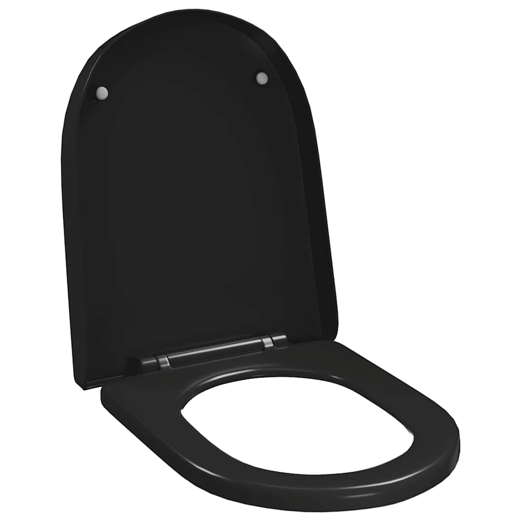 Κάλυμμα Λεκάνης με Soft Close & Quick Release Μαύρο - PAKOBAZAAR