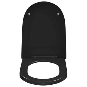 Κάλυμμα Λεκάνης με Soft Close & Quick Release Μαύρο - PAKOBAZAAR