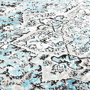 Χαλί Ανοιχτό μπλε 80 x 150 cm Πολυαιθυλένιο - Pakobazaar
