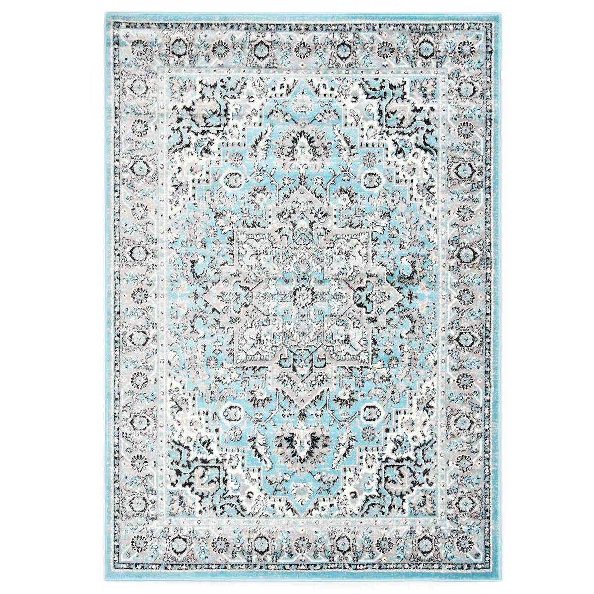 Χαλί Ανοιχτό μπλε 80 x 150 cm Πολυαιθυλένιο - Pakobazaar
