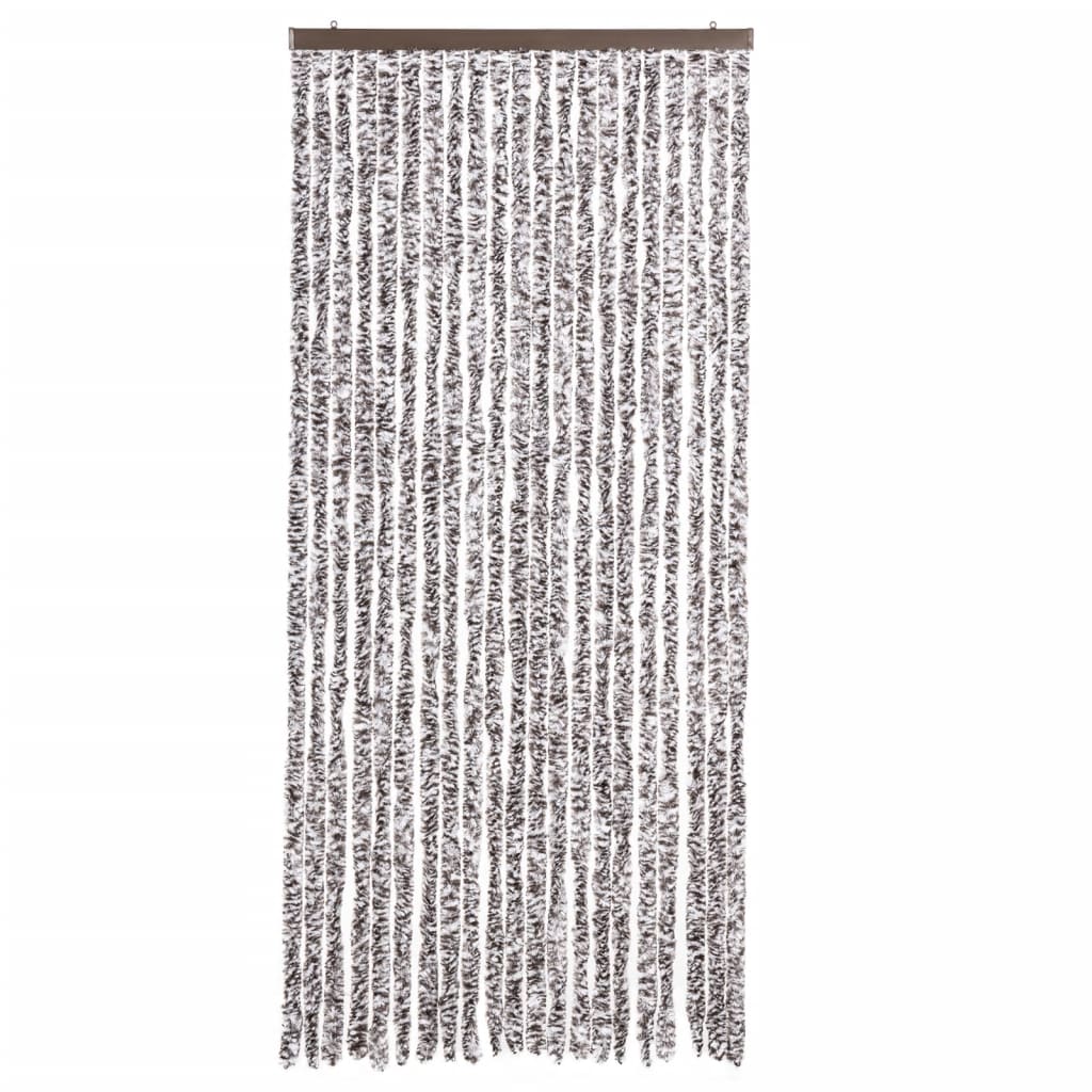 Σήτα - Κουρτίνα Πόρτας Καφέ / Μπεζ 90 x 220 εκ. από Σενίλ - PAKOBAZAAR