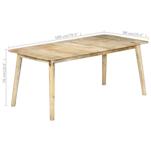 Τραπεζαρία 180 x 90 x 76 εκ. από Μασίφ Ξύλο Μάνγκο - Pakobazaar