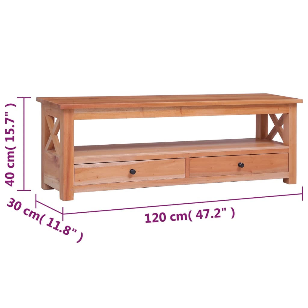 Έπιπλο Τηλεόρασης 120 x 30 x 40 εκ. από Μασίφ Μαόνι - PAKOBAZAAR