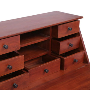Σεκρετέρ Καφέ 78 x 42 x 103 εκ. από Μασίφ Μαόνι - PAKOBAZAAR