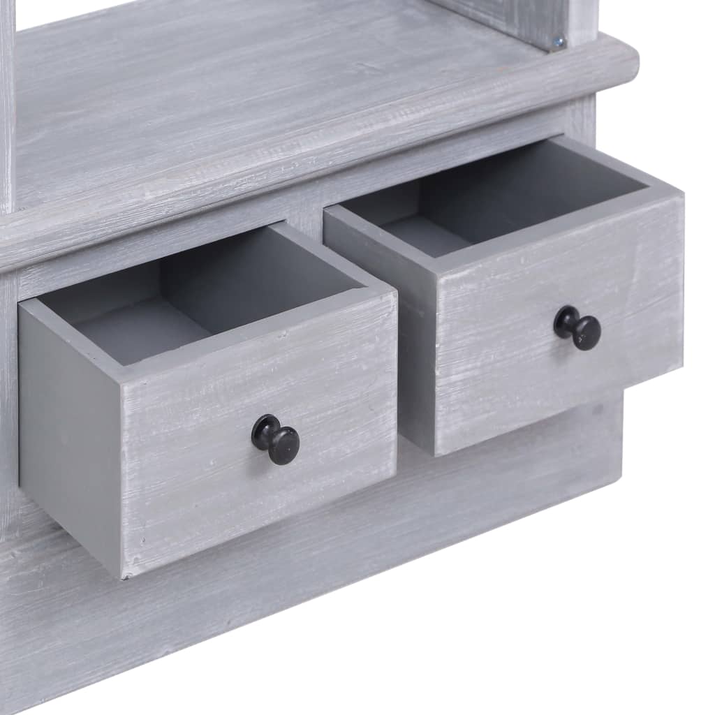 Βιτρίνα 60 x 30 x 180 εκ. από Μασίφ Μαόνι