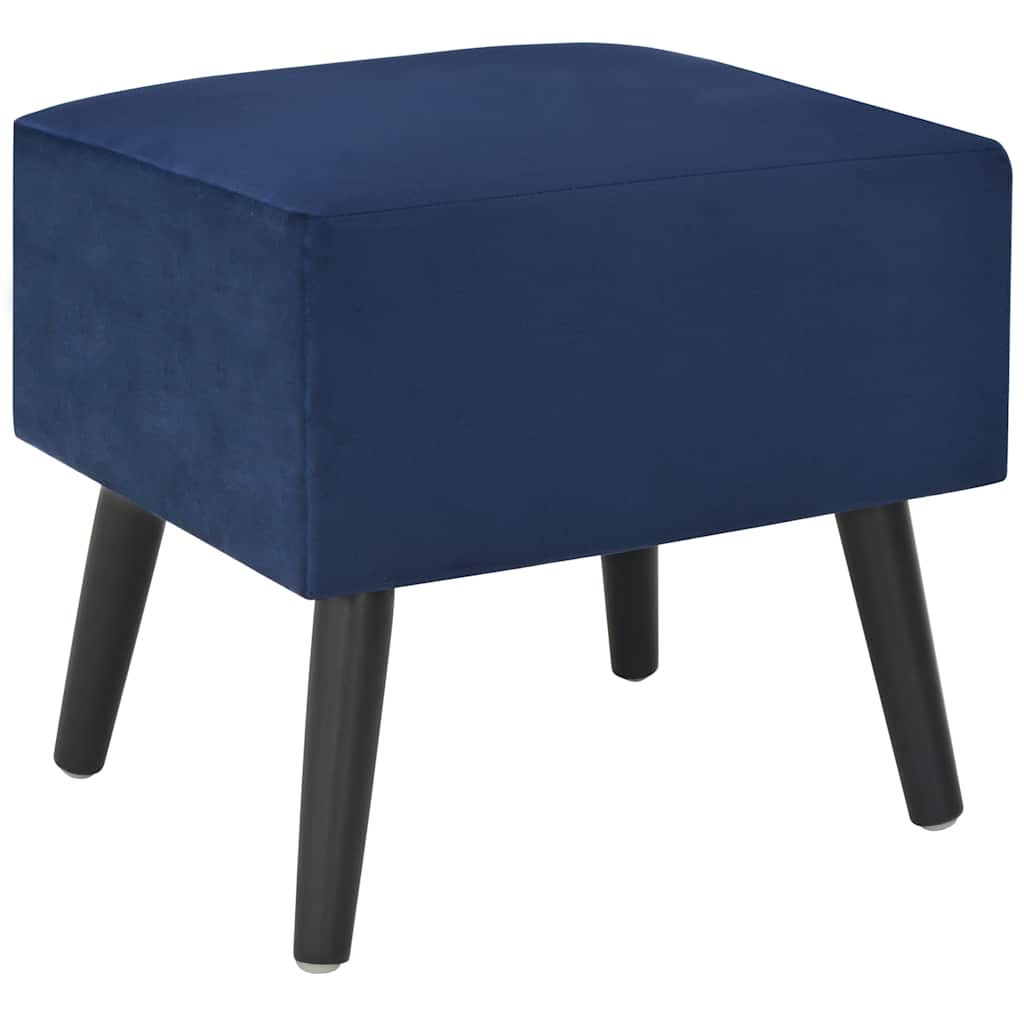 Κομοδίνα 2 τεμ. Μπλε 40 x 35 x 40 εκ. Βελούδινα
