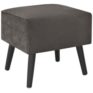 Κομοδίνα 2 τεμ. Γκρι 40 x 35 x 40 εκ. Βελούδινα - PAKOBAZAAR