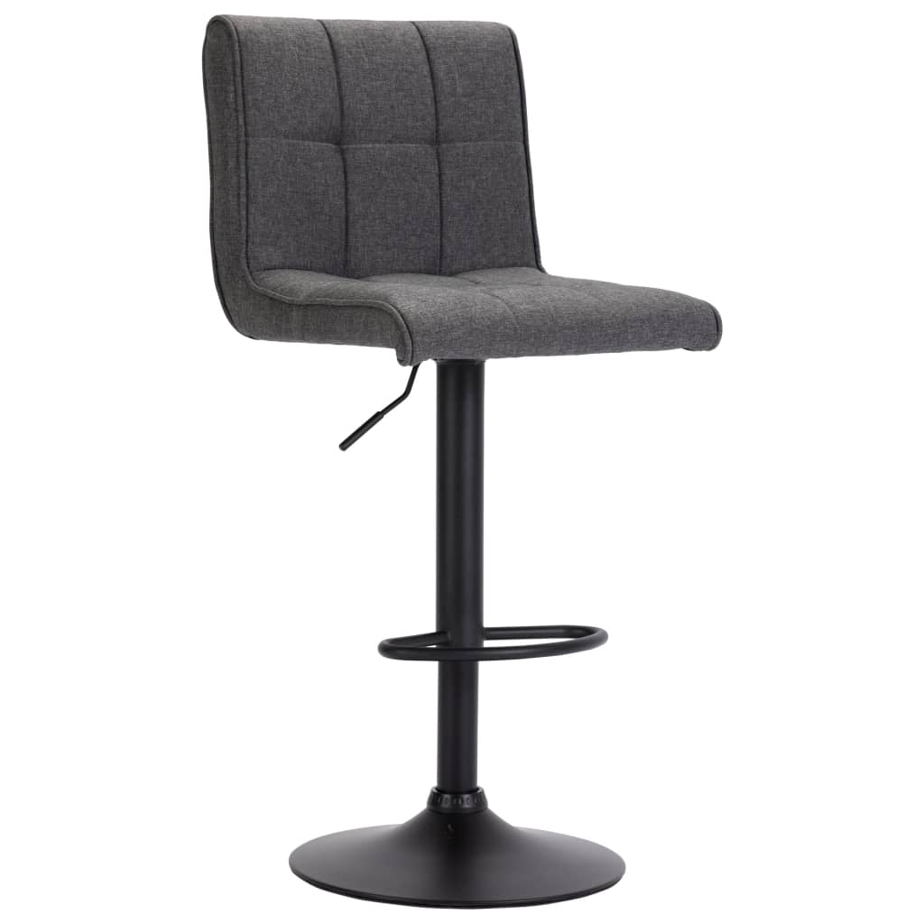 Σκαμπό Μπαρ Σκούρο Γκρι Υφασμάτινο