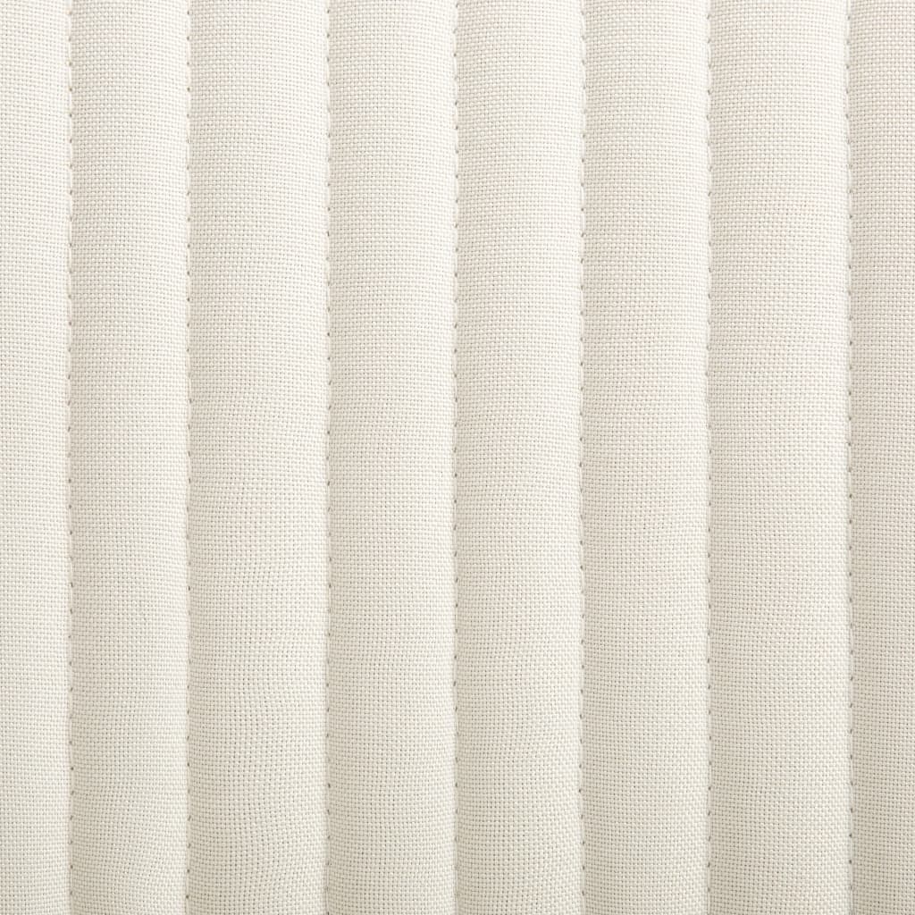 Καρέκλες Τραπεζαρίας 2 τεμ. Κρεμ Υφασμάτινες - PAKOBAZAAR