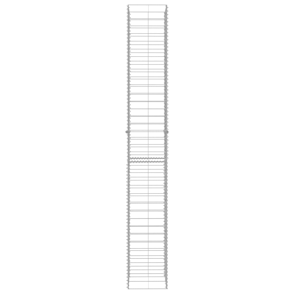 Συρματοκιβώτια Σετ 3 τεμ. 25 x 25 x 197 εκ. Γαλβανισμένο Ατσάλι - PAKOBAZAAR