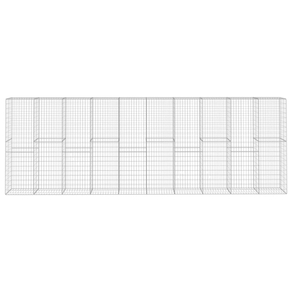 Συρματοκιβώτιο Τοίχος 600x50x200 εκ. Γαλβαν.Χάλυβας + Κάλυμμα - PAKOBAZAAR