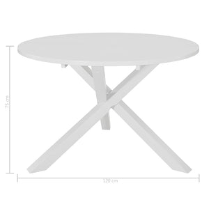 Σετ Τραπεζαρίας 5 Τεμαχίων Λευκό από MDF - Pakobazaar