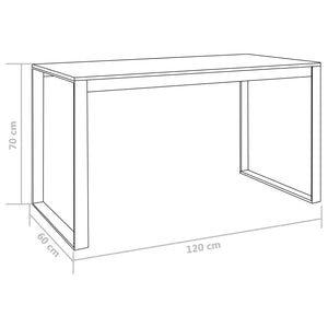 Γραφείο Υπολογιστή Μαύρο 120 x 60 x 70 εκ. - PAKOBAZAAR