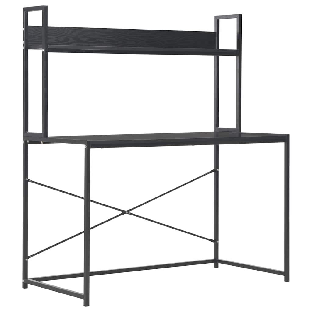Γραφείο Υπολογιστή Μαύρο 120 x 60 x 138 εκ.