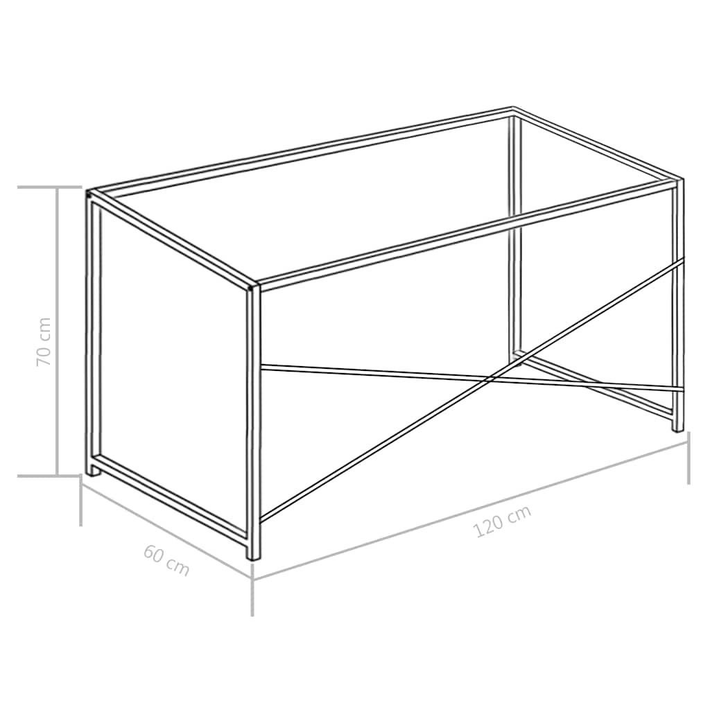 Γραφείο Υπολογιστή Λευκό 120 x 60 x 70 εκ.