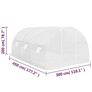 Θερμοκήπιο 13,5 μ² 450 x 300 x 200 εκ. - Pakobazaar