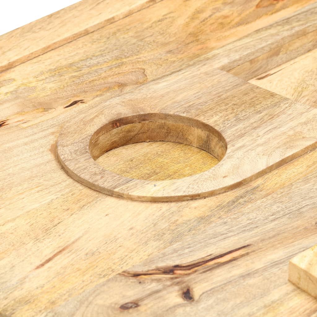 Τραπέζι Σαλονιού Στιλ Κασέτας 100x52x45 εκ. Μασίφ Ξύλο Μάνγκο - Pakobazaar