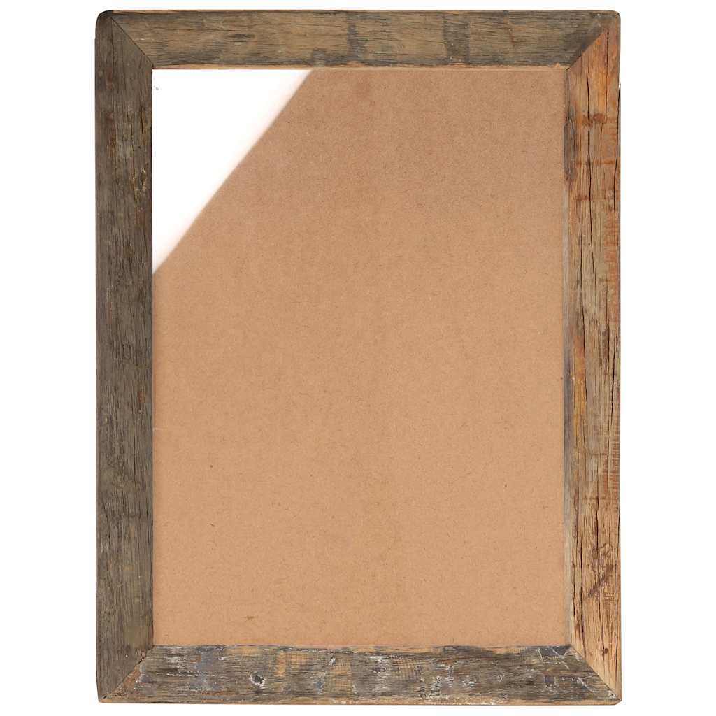 Κορνίζες 2 τεμ. 50 x 60 εκ. από Μασίφ Ανακυκλωμένο Ξύλο / Γυαλί - Pakobazaar