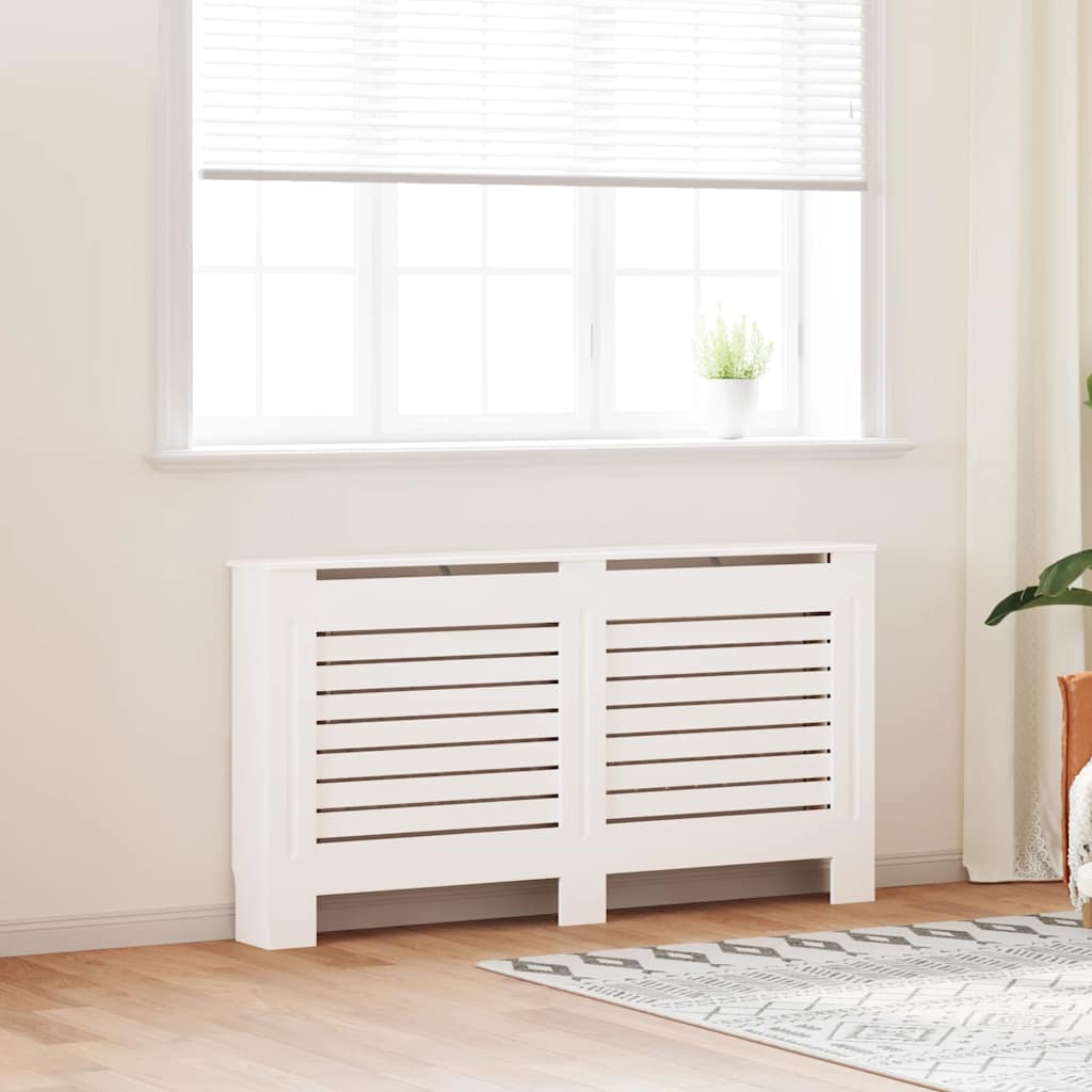 Κάλυμμα Καλοριφέρ Λευκό 152 x 19 x 81,5 εκ. από MDF - PAKOBAZAAR